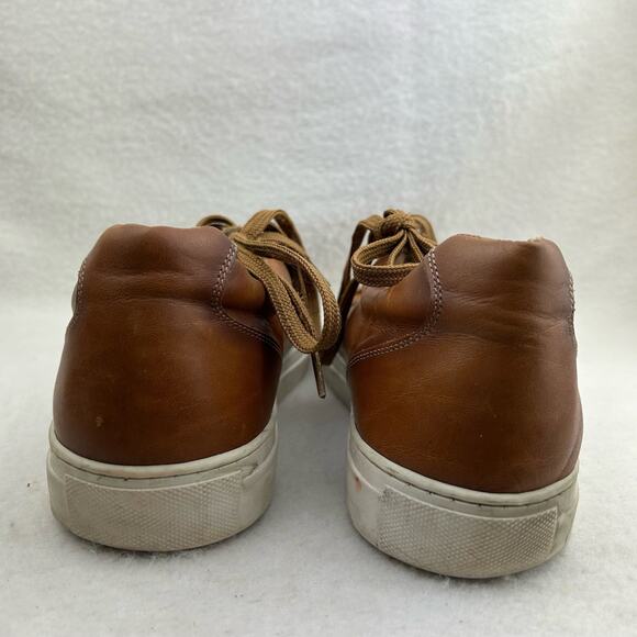Men's Fashion Sneaker Leather Upper Light Brown 1811 Italy Size 45 (US 10.5) - Picture 14 of 14